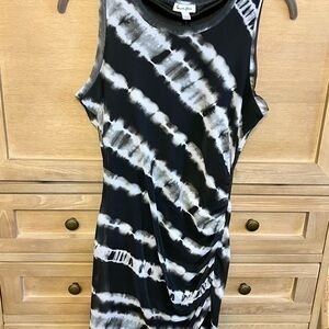 love, fire Black, White & Gray Dress